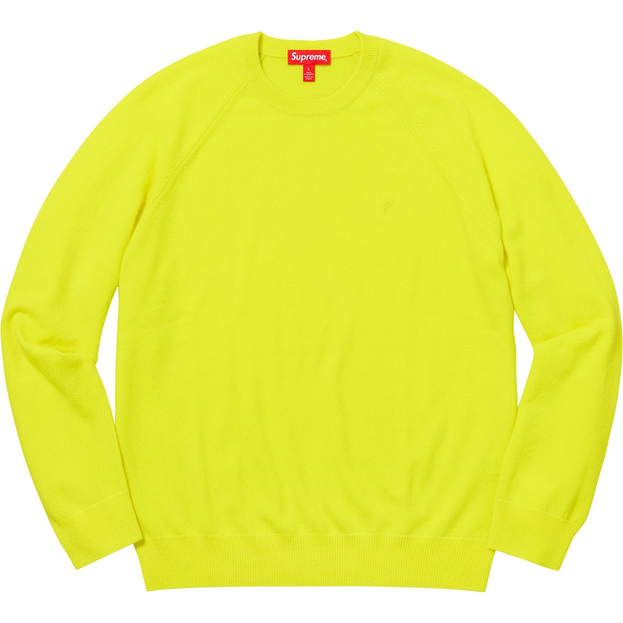 Supreme Cashmere Sweater (FW18) Lime - Novelship